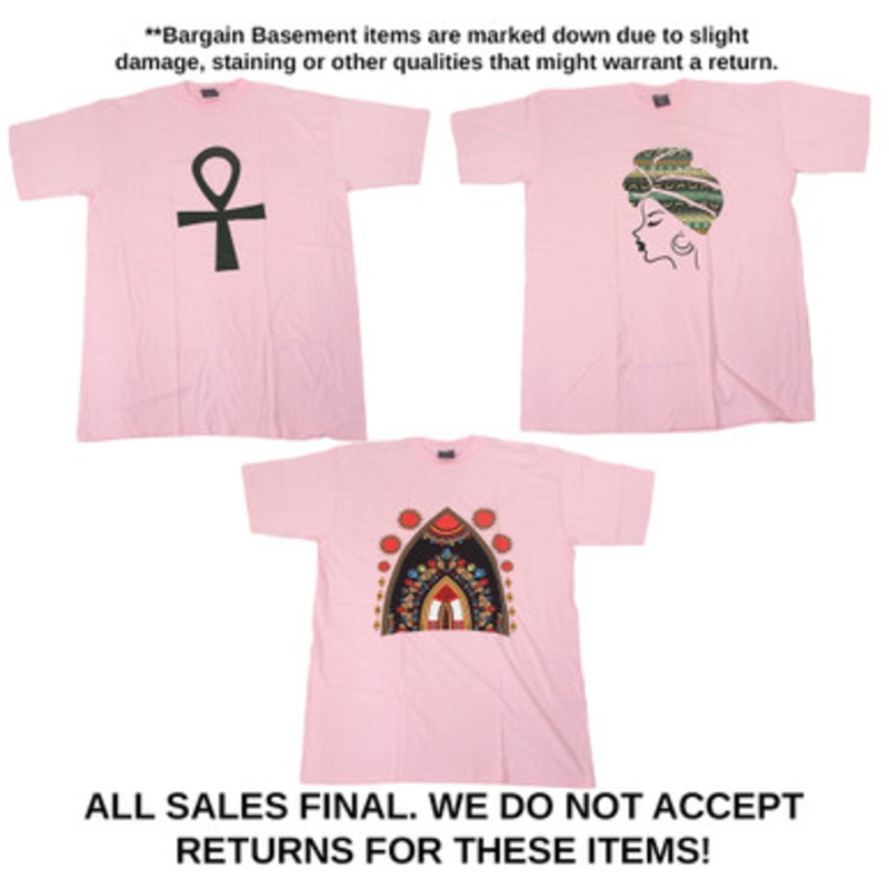 DAMAGED Set of 3 Pink Plus-sized T-Shirt - Designs - ASSORTED