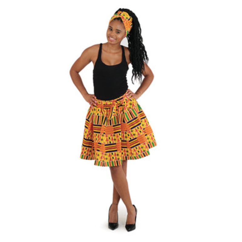 Kente #1 Mini Skirt