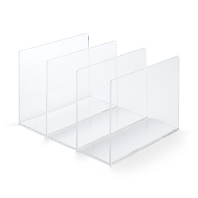 Acrylic 3 Partition Shelf  L.