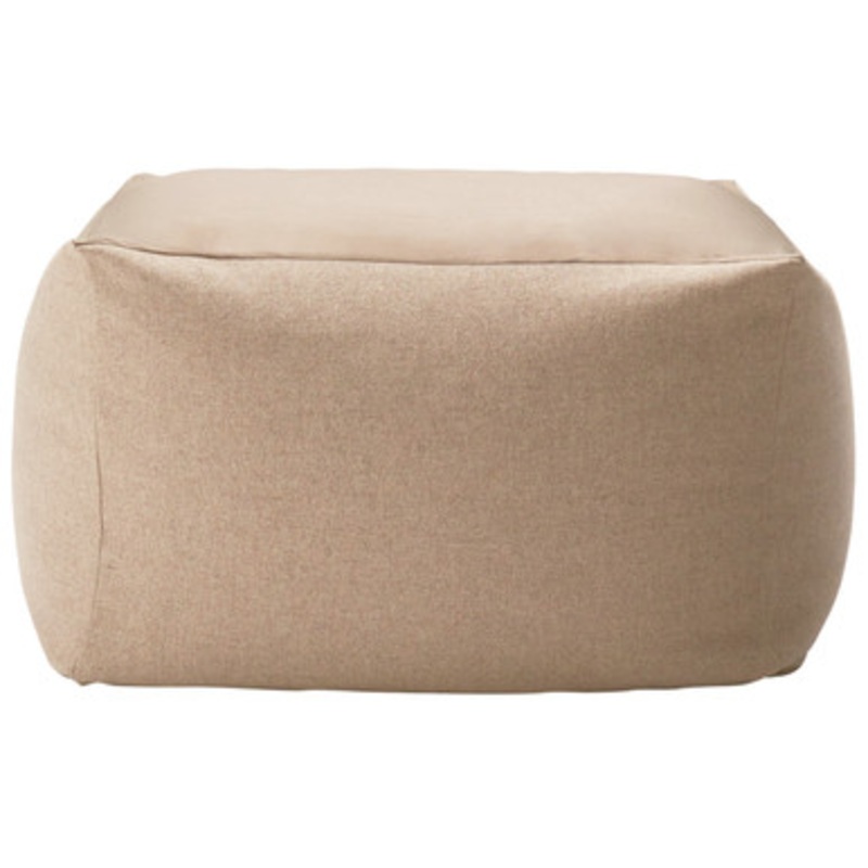 Body Fit Bead Sofa Cover Reclaimed Wool Beige