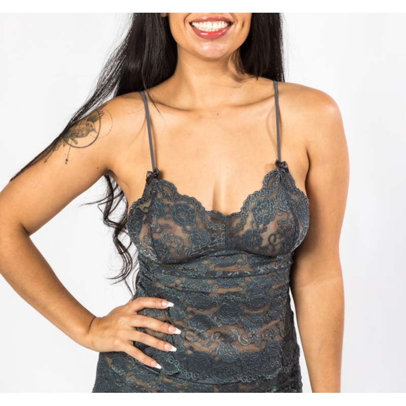 Chargray Waist Length Lace Camisole 