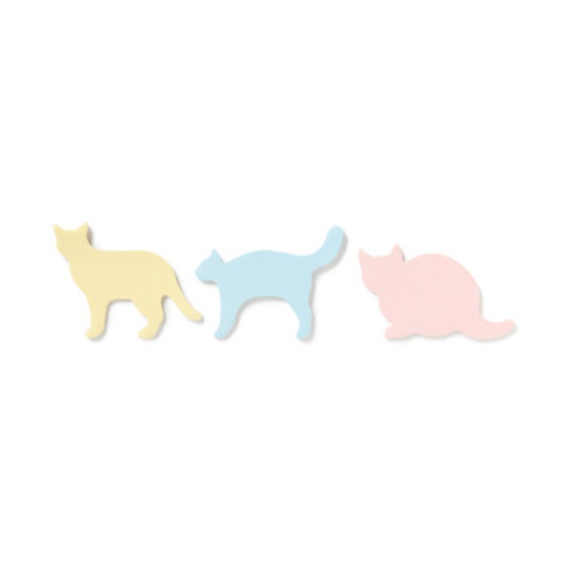 Sticky Plain Notes Cat Silhouettes