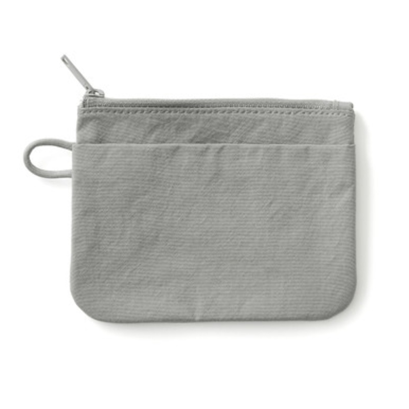 Textured Nylon Zip Pouch  Small