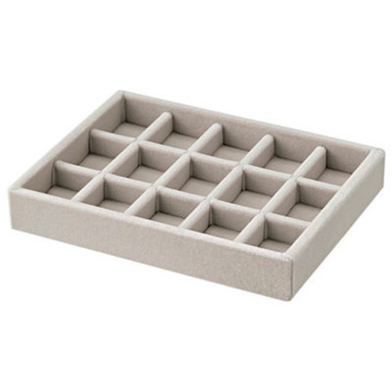 Velour Insert for Stackable Acrylic 2 Drawer Box  Grid