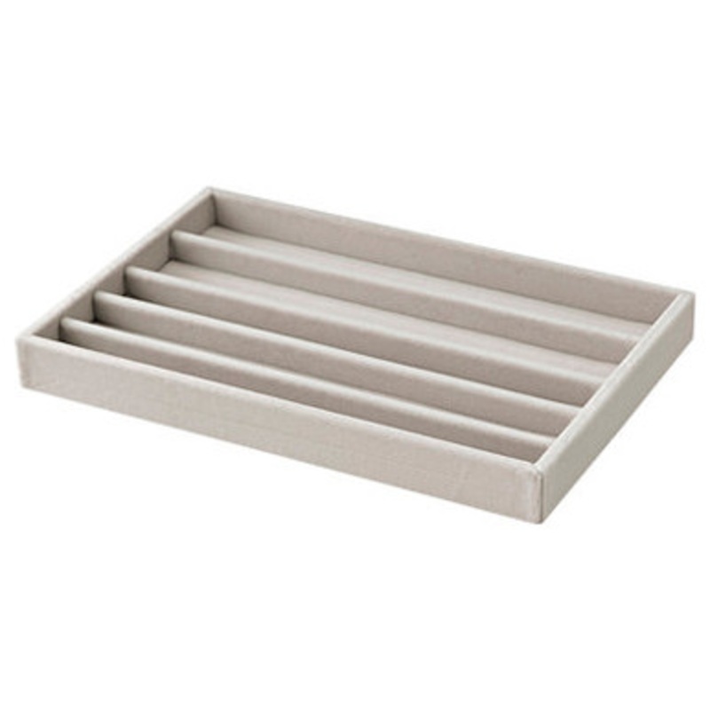 Velour Tray for Stackable Acrylic 2 Drawer Box  L