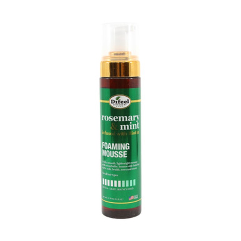 Difeel: Rosemary & Mint Foaming Hair Mousse - 8 oz.