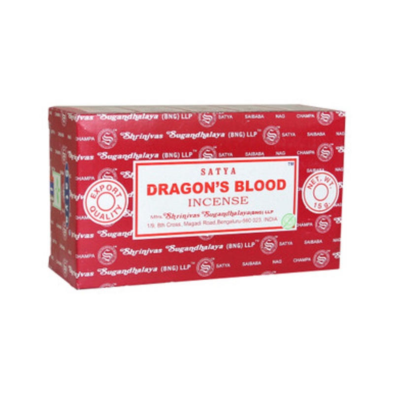 Satya: Dragon's Blood Incense - 15g (12-Pack Box)