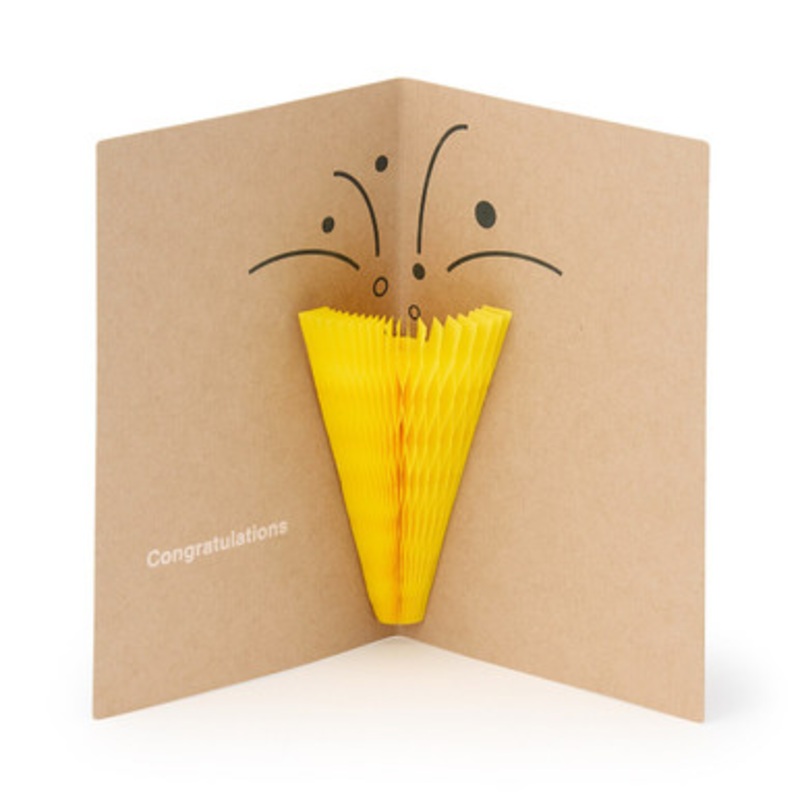 Honeycomb Paper Pop Up Card  Party Popper