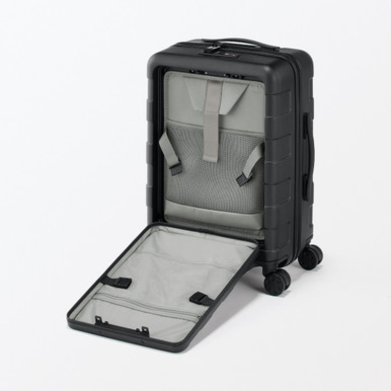 Small Hard Shell 4Wheel Suitcase with Front Pocket  32 L