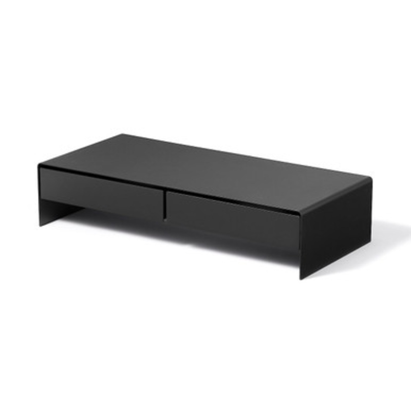 Steel Monitor Stand with Drawer  Wide