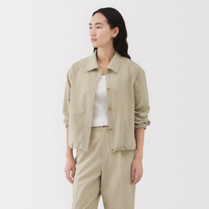 Women's Seersucker Blend Shirt Jacket