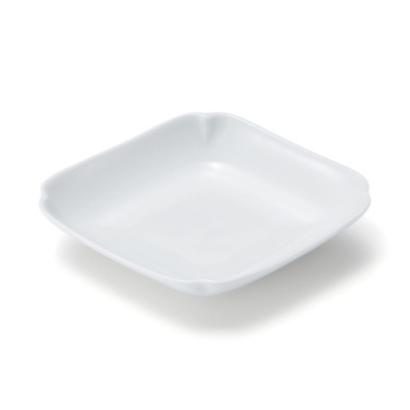 Hasami Ware Porcelain Fortune Plate  Diamond White