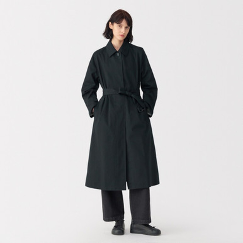 Women's Cotton WaterRepellent SingleBreasted Coat