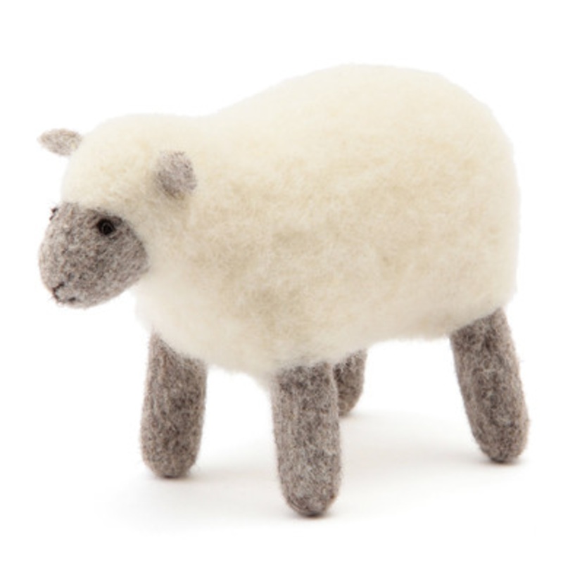 Wool Felt Animal White Sheep