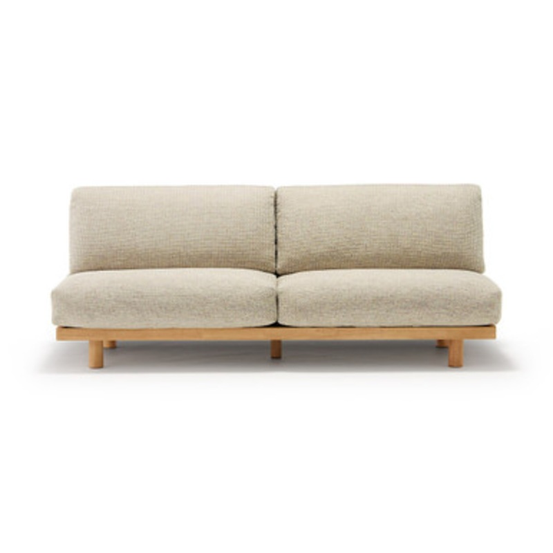 3 Seater Woven Polyester Armless Sofa