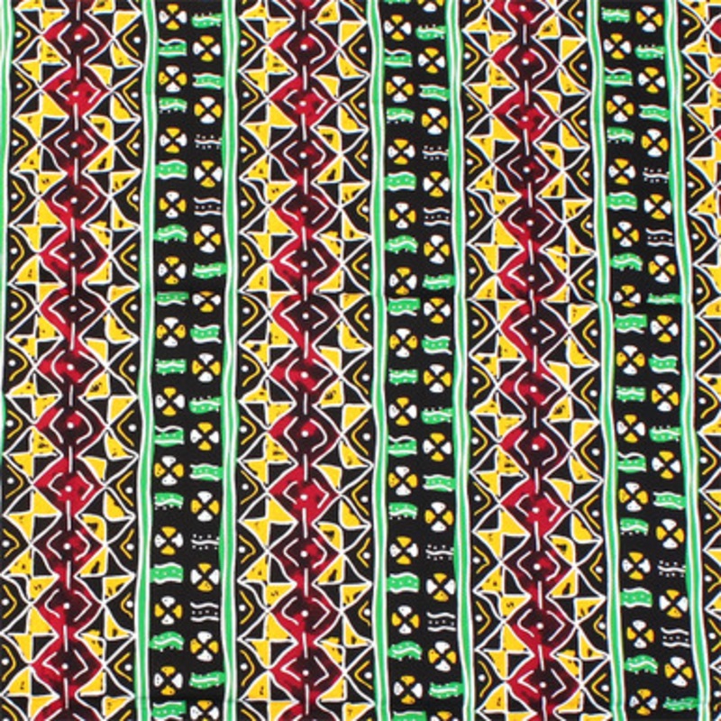 African Print Rasta Fabric 6 Yds