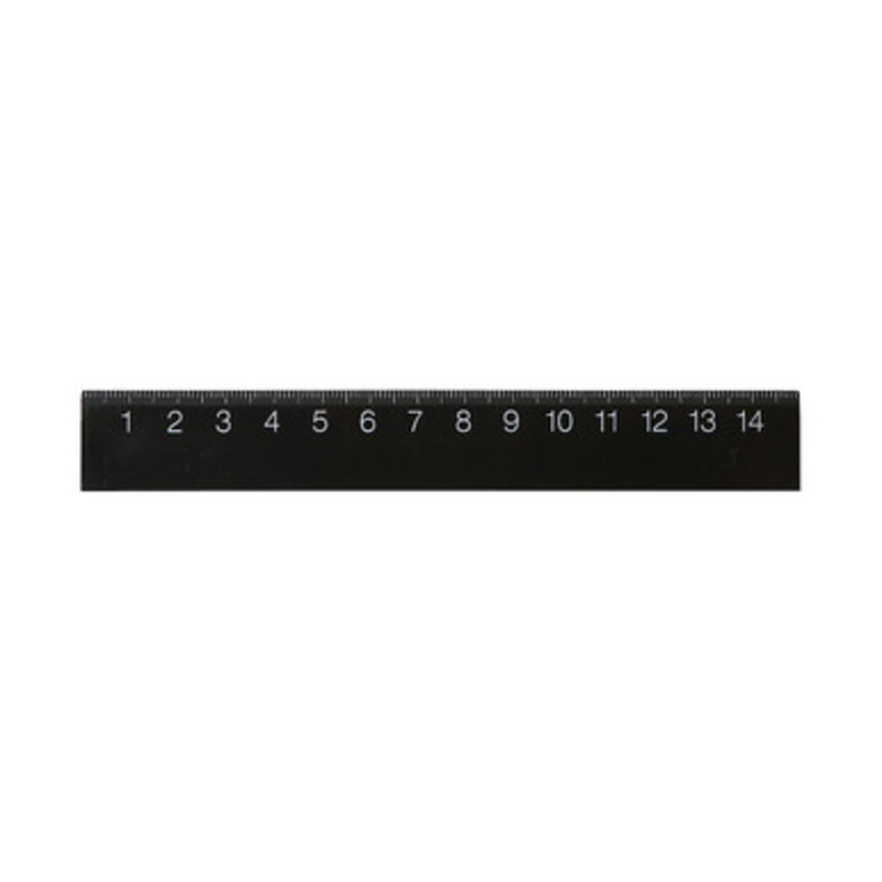 Black Ruler  15cm