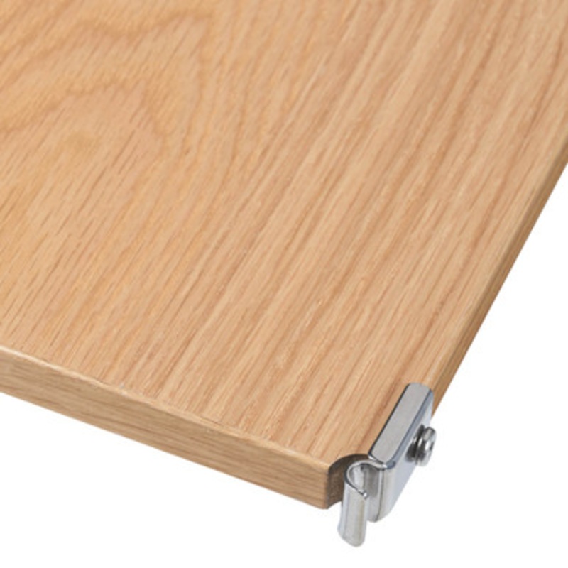 Stainless Steel Unit  Oak Additional Shelf  Wide