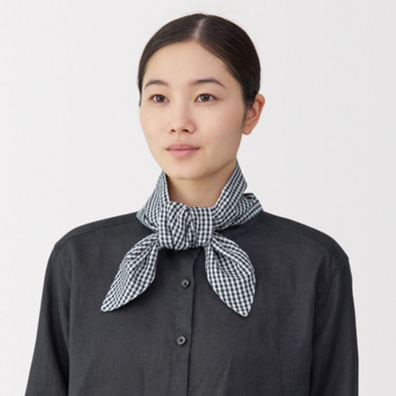 Unisex Hemp and Cotton Blend Scarf with Pocket