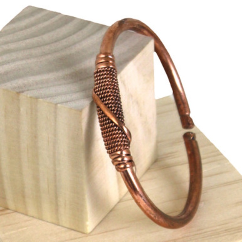 Copper Twist Metal Bracelet