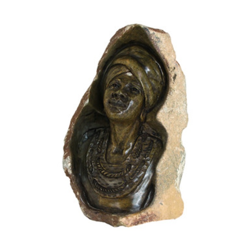 Shona Stone African Woman Statue