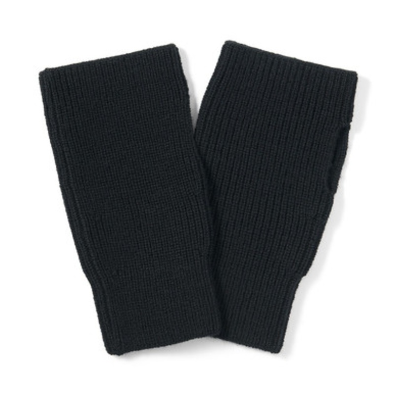 Unisex Wool Ribbed Hand Warmers
