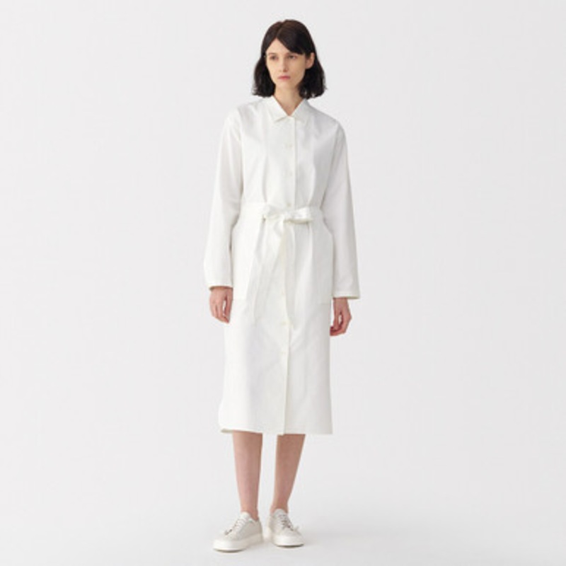 Women's Washi and Cotton Twill Shirt Dress
