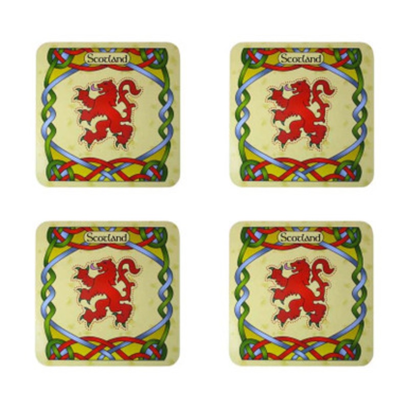 Clara Celtic Rampant Lion Coasters Set of 4