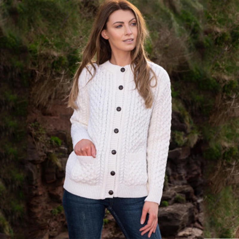 Lumber Cardigan With Buttons