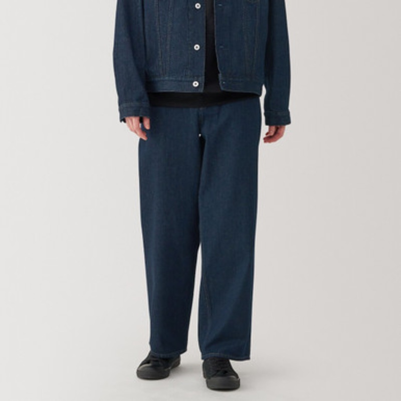 Men's Kapok Blend Wide Leg Jeans
