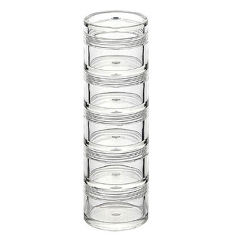Stacking Travel Cosmetic Pots