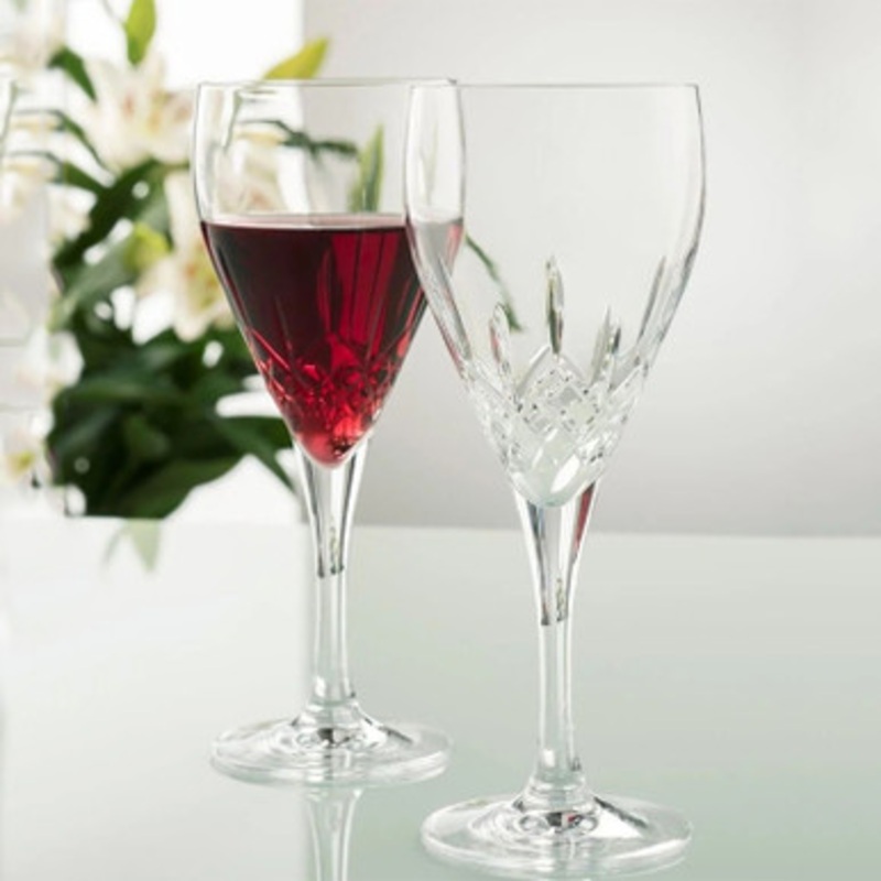 Galway Irish Crystal Red Wine Glasses Set of 2