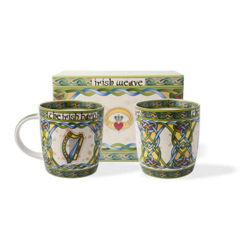 Irish Harp Mug Set by Royal Tara