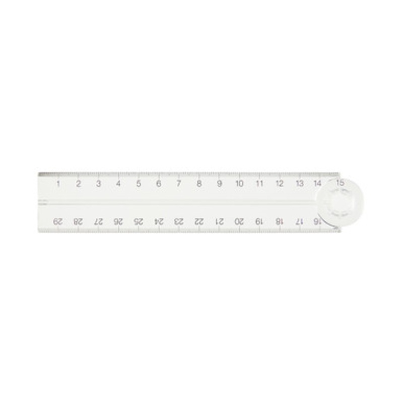 Polycarbonate Double Ruler