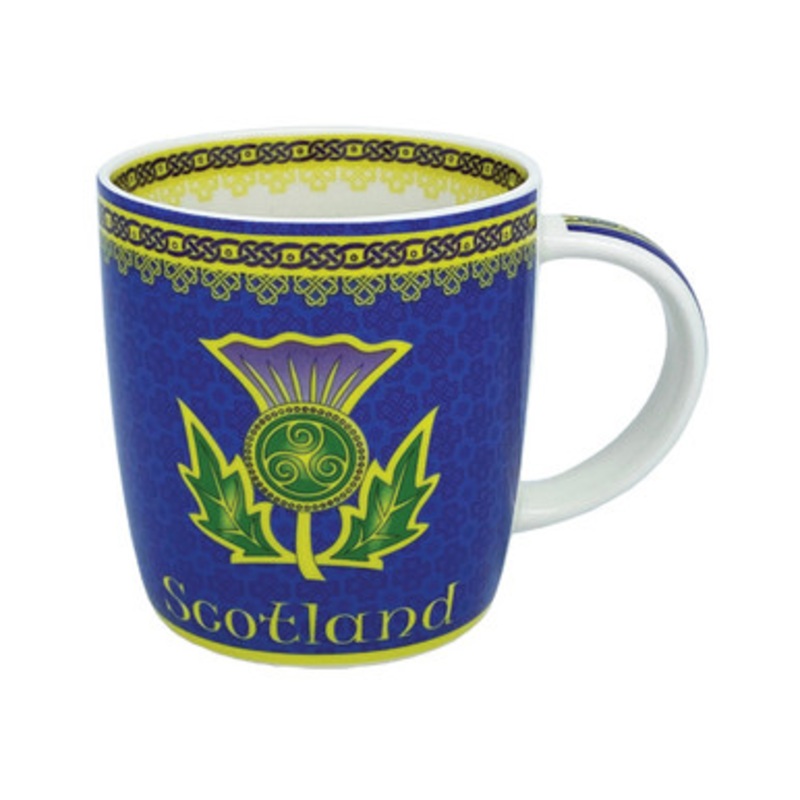 Scottish Thistle Spiral Mug