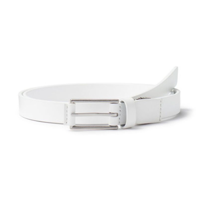 Vegetable Tanned Leather Slim Belt 18932