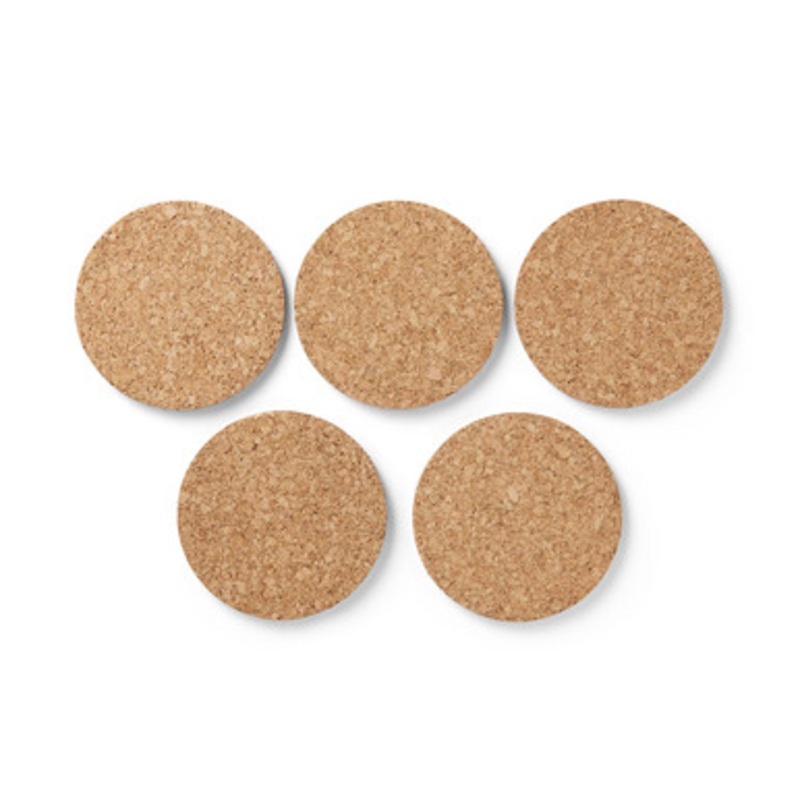 Cork Coasters Set x5