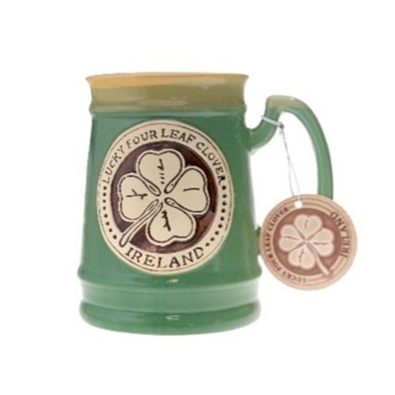 Four Leaf Clover Pottery Tankard