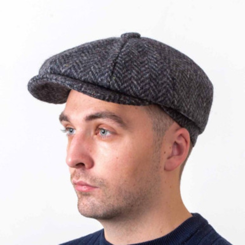 Kerry Tweed Grey Newsboy Cap
