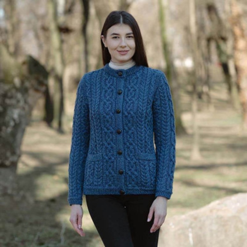 Ladies Traditional Aran Lumber Jacket