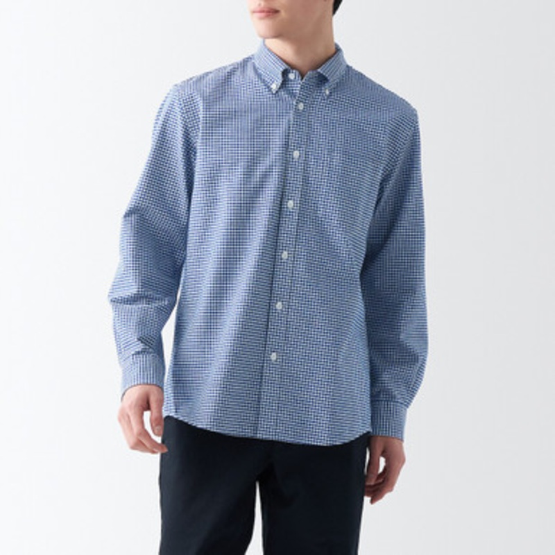 Men's Washed Oxford Button Down Shirt 23S