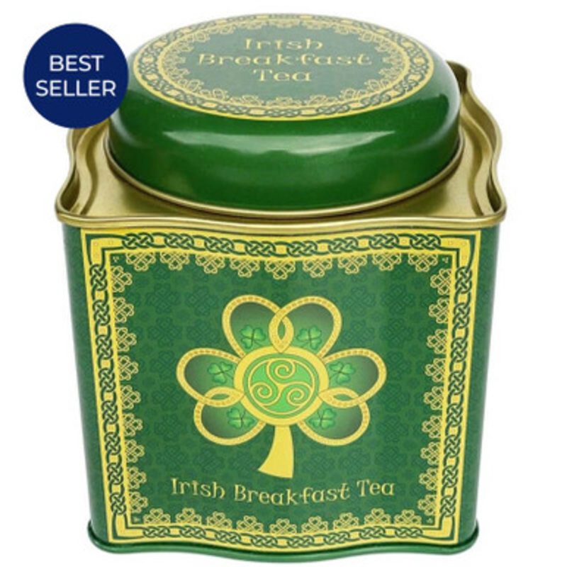 Shamrock Designed Irish Breakfast Teabag Tin