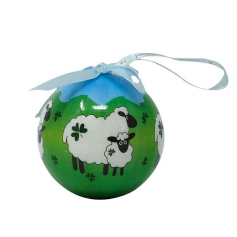 Shamrock Sheep Bauble in Gift Box