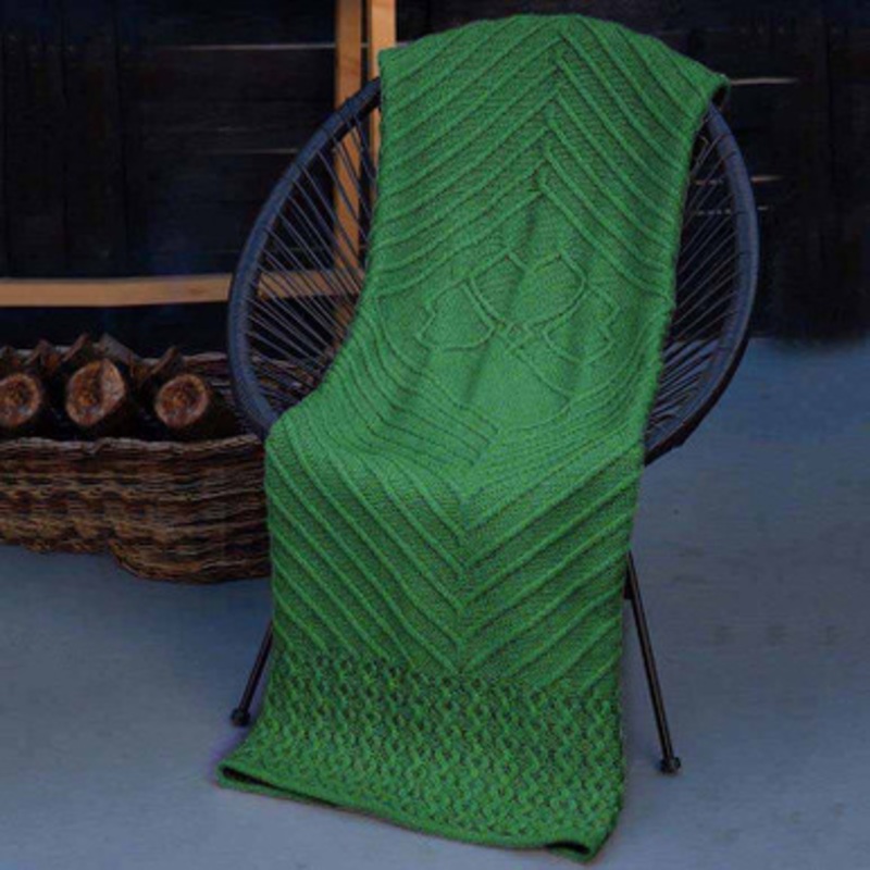 Traditional Irish Shamrock Blanket