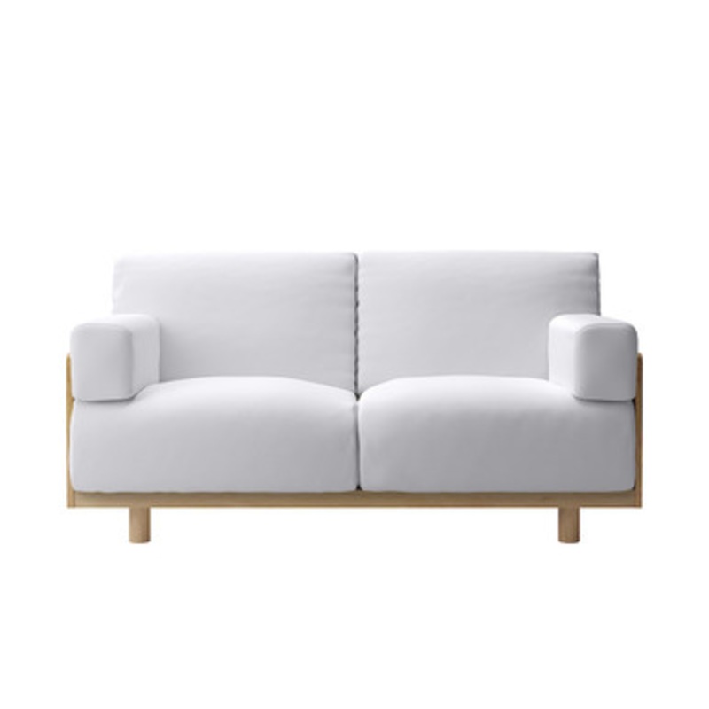Wooden Oak Frame Body Sofa  2 Seater