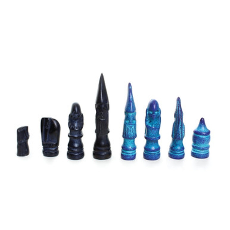 African Soapstone Chess Set: Round