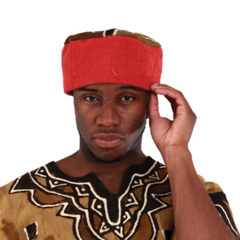 Bright Color Mud Cloth Kufi Hat