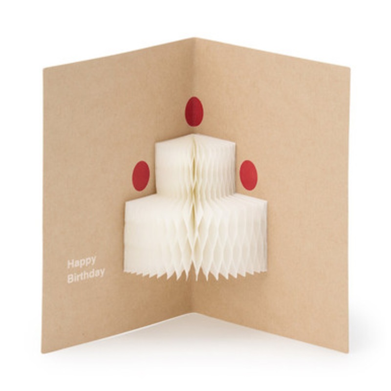Honeycomb Paper Pop Up Card  Cake