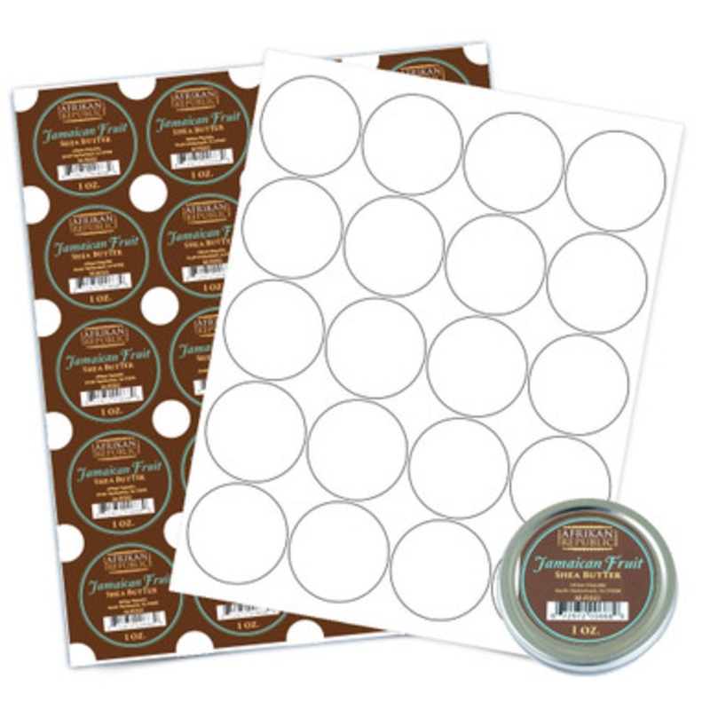 100 2 Glossy Circle Laser Print Labels