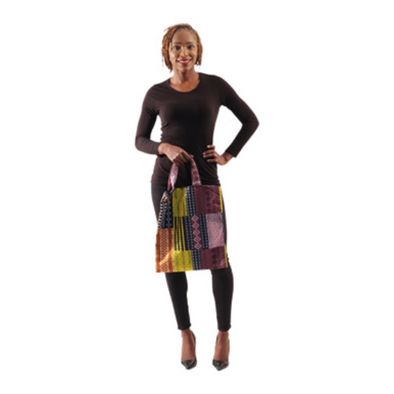 African Print Tote Bag